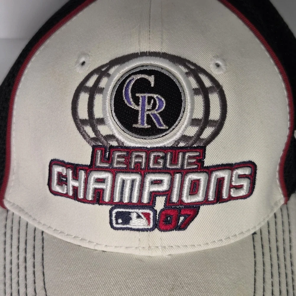 Colorado Rockies Hat MLB Baseball Cap Mens One‎ Size 2007 League Champions